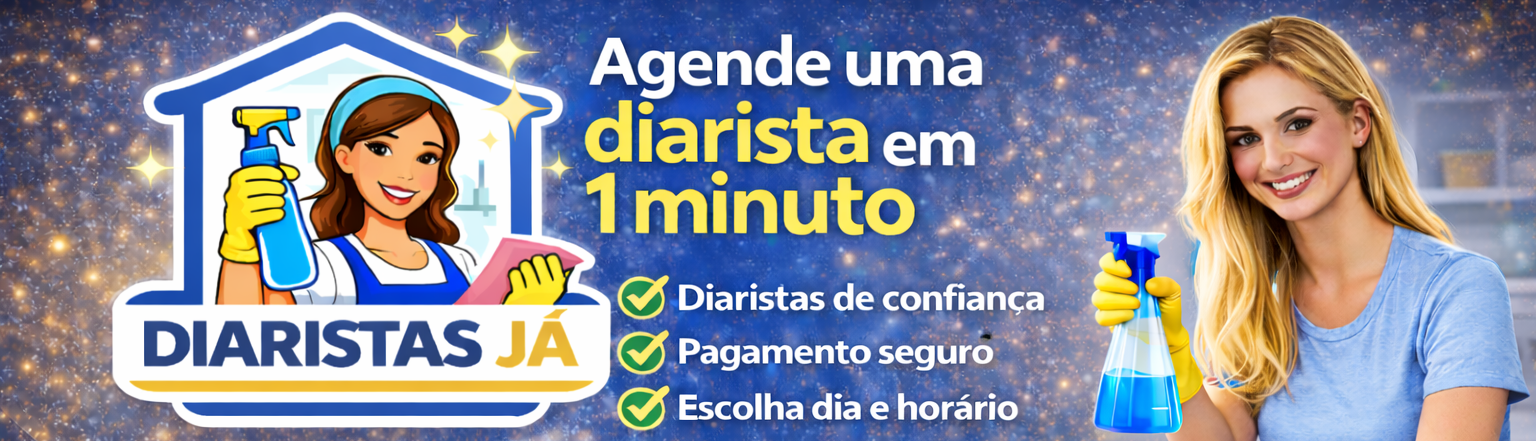 Diaristas Já — Agende uma diarista em 1 minuto